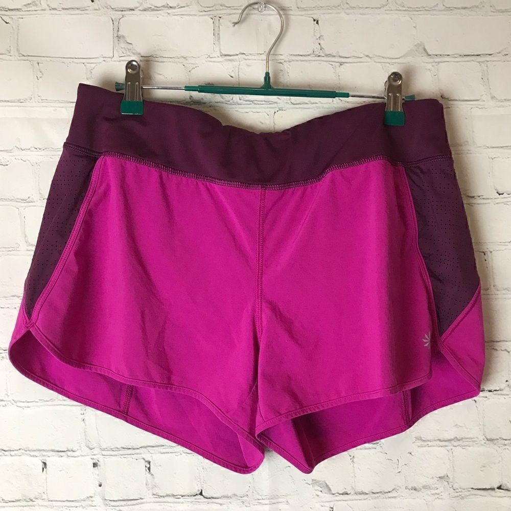 Athleta Track This Run Short 3", Electric Fuchsia, Medium Running Gym Athletic